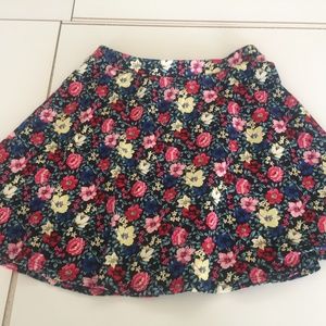 Flowery Short Skirt